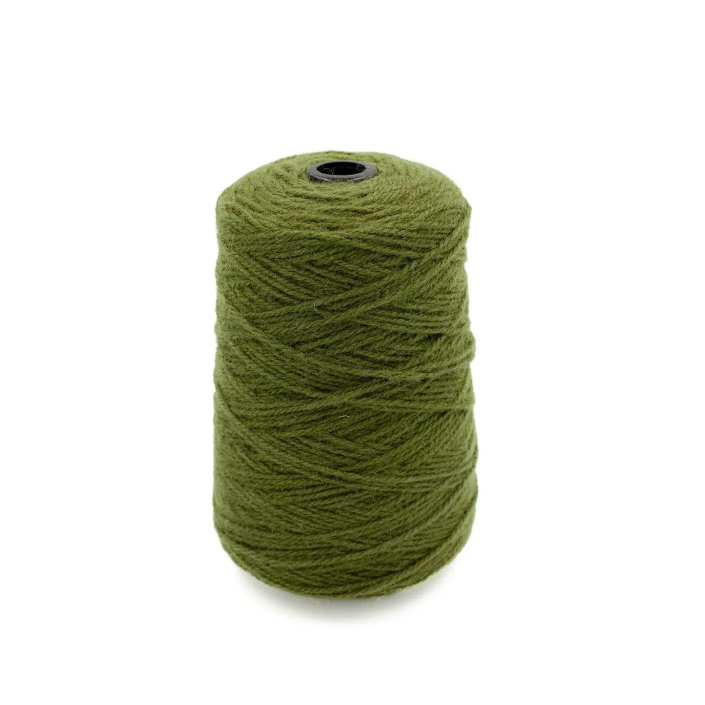 Dark Olive Wool Yarn